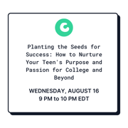 nurturing your teen's purpose event